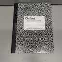 3 x Oxford Composition Notebook, College Ruled Paper, 9-3/4" x 7-1/2", Black Marble Covers, 100 Sheets, 1 Book (63796)