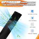 GY20850 42" Mulching Mower Blades for John Deere D105 D130 S100 S110 S240 LA115 X300 E100 E110 LA135 Replace GX22151 AM137328 AM137333 AM141033 GX21694 M149422 42 inch Deck Lawn(7-Point Star), Black