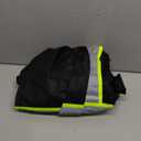 DPSAFETY 9 Pocket Hi Vis Safety Vest with Reflective Strips, Zipper Construction Work Vest for Men & Women, Black, 5XL