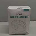 Electric Lunch Box for Men, Women & Adults - 80W Fast Heating - Heated Lunch Box with Dual 1.5L SS Containers - Portable Food Warmer for Car, Truck, Office (Blue)