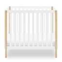 Delta Children Gio Mini Crib with 2.75" Mattress Included, Bianca White/Natural