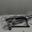 Clothing Rack with Wheels, Heavy Duty Clothes Rack for Hanging Clothes, Rolling Portable Garment Rack with Bottom Mesh Shelf, Black