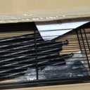 Amazon Basics 3-Shelf Adjustable Heavy Duty Steel Wire Rack Storage Shelving Organizer for Kitchen, Garage, 23.2" L x 13.4" W x 30" H, Black
