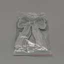 Bow Iron on Patches, Sequin Bow Embroidered Patches Cute Fabric DIY Decorative Applique -Fitting for (Clothes - Hats - Jeans - Backpacks - Sewing) 5 Pack & Silver