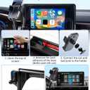 PZK Car Phone Holder for Ford Escape 2020 2021 2022 2023 2024 2025 Accessories 8-Inch Screen Fixed Clip Auto Lock Car Phone Mount with Sunglasses Storage Box 360 Rotation Fit for 4-7'' Phones