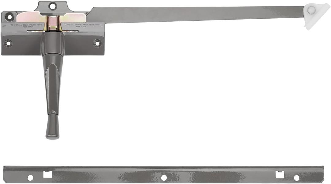 Touri Straight arm Operator with Handle for Left Window 9 3/8 in. Fit Andersen Perma-Shield Casement Window (1979-1989), Stone Color Window Opener