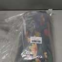 Tititex Boho Rustic Floral Black Faux Linen Shower Curtain, Vintage Watercolor Leaves with Flowers Bathroom Decoration Shower Curtain Sets 71x84 Inch with Hooks