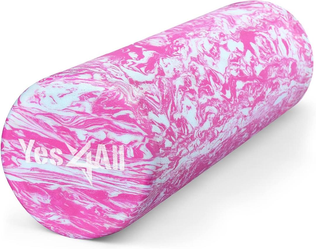 Yes4All EVA Foam Roller for Deep Massage, Rehabilitation and Physical Therapy (18 inch, Unicorn Marbled)