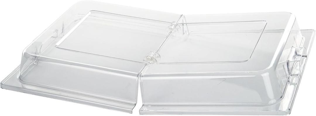 Winco Dome Cover, Full-size, Hinged Opening, PC, Medium, Compact