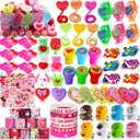132 Pcs Valentines Day Party Favors for Kids, Prizes Treasure Box Toys, Pinata Filler Goodie Bag Stuffers, Treasure Chest School Rewards for Boys Grils, Classroom Exchange Gifts Prizes