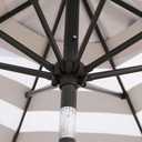 Blissun 9' Outdoor Patio Umbrella, Outdoor Table Umbrella, Yard Umbrella, Market Umbrella with 8 Sturdy Ribs, Push Button Tilt and Crank