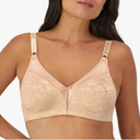 Bali Women's Double Support Wireless, Lace Bra with Stay-in-Place Straps, Full-Coverage 38DD