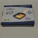 Nonstick Tamagoyaki Pan Japanese Egg Pan, 6"x7" Cream White Granite Stone Omelette Pan, PFOA Free Rectangular Frying Pan with Silicone Spatula & Oil Brush, Induction Compatible