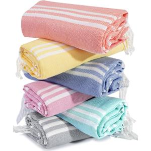 6 Packs Oversized Turkish Beach Towels Set Vacation Essentials Bulk Extra Large Sand Free Quick Dry Clearance Swim Bath Camping Pool Towel Travel Blanket Adult Cruise Accessories Vacation Stuff 