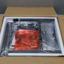 Furologee TV Stand with Power Outlets, Entertainment Center with Open Storage Shelves for TVs up to 55 Inch, Media Console Table with Soundbar Shelf for Living Room, Bedroom, Rustic Brown