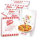24 Pcs Large Pizza Planet Pizza Boxes 12 x 12 x 1.9 for Cake Cookies Food Planet Decorations for Inspired Story Party Favor Inspired Story Party Decorations