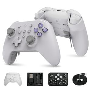 GuliKit KK3 MAX Controller (No Drift) for Switch/PC/Android/MacOS/iOS with 4 Back Buttons, Hall Joysticks and Triggers, Maglev/Rotor/HD Vibration,1000Hz Polling Rate (Grey.)