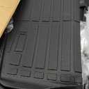 TPE Automotive Floor Mats & Cargo Liner Custom for 2021-2025 Chevy Suburban 8 Seats, All Weather Cover Protection Waterproof Black Liner Front & Rear Row Full Set Car Mats for 21-25 GMC Yukon XL, 5PCS