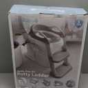 Jool Baby Potty Training Seat with 2 Step Ladder for Toddlers - Splash Guard, Adjustable Height (Gray)