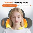 3-in-1 Neck Massager Pillow with Heating & Cervical Traction, Ergonomic Cervical Pillow for Neck Back Shoulder Pain Relief,Cervical Traction Suppor, Mathers Day Gifts (Gray)