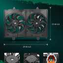 SCITOO 621-161 Engine Radiator Condenser Cooling Fan Assembly for Nissan