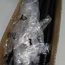 Tension Curtain Rod, Extra Long Outdoor Curtain Rod 43-131 Inch Adjustable, 1.1 Inch Diameter Thick Heavy Duty Black Spring Curtain Rod, Stainless Steel Shower Rod for Bathroom No Drilling, No Rust