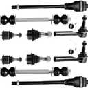 SCITOO 10pcs Front Suspension Kit Inner Outer Tie Rod Ends Lower Upper Ball Joints Sway Bar Links Fit 1999-2006 For Chevy Silverado 1500 for GMC Sierra 1500 2000-2006 Tahoe