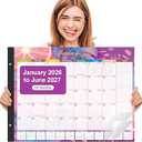 Gannyfer Desk Calendar 2026-2027 - 18 Month Large Desk Calendar 2026, Use January 2026 to Jun 2027, 22" x 17" Desktop Pad Calendar, Office Supplies Perfect for Planning and Organizing In Your Home, School or Office
