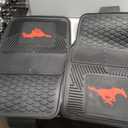 Fanmats Southern Methodist University Mustangs - Red Set of 2 Car Mats for Cars