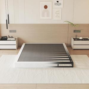 NHODIR 5 Inch Queen Box Spring-Heavy Duty Metal Bed Foundation with Cover, Noise-Free & Tool-Free Easy Assembly,Mattress Support Base for Queen Size Bed