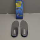 Plantar Fasciitis Feet Insoles Arch Supports Orthotics Inserts Relieve Flat Feet, High Arch (Mens 10-10 1/2 | Womens 12-12 1/2) (Gray)