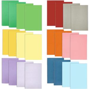 24 Pack Pocket Notebook, 3.5"x 5", Thick & Lined Paper, Softcover, A6 Mini Journal, Small Memo Notepad (Colorful)