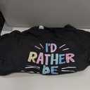 I'd Rather Be Coloring Books Colour Drawing Book T-Shirt (Black), L