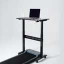 Non-Electric Auto-Lifting Standing Desk, No Knobs or Crank, Cordless, Rolling and Mobile, Great for Walking Pad, Adjustable Height 28.1'' to 43.3'', Desktop Size 31.5'' by 15.7'', Color Black