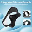 Adult Swim Goggles with Nose Cover, Wide View Diving Mask No Leak Swimming Goggles for Men Women Youth