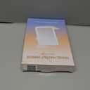 FUNTOUCH Rechargeable Travel Makeup Mirror with 72 Led Lights, Portable Lighted Beauty Mirror, 3 Color Lighting, Dimmable Touch Screen, Tabletop LED Folding Cosmetic Vanity Mirror (White)