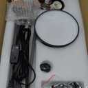 LEPOWER Metal Desk Lamp, Adjustable Goose Neck Architect Table Lamp with On/Off Switch, Swing Arm Desk Lamp with Clamp, Eye-Caring Reading Lamp for Bedroom, Study Room &Office (Sandy Black)