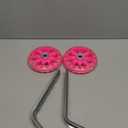 Universal Bicycle Training Wheels - Adjustable Stabiliser Support Wheels for Kids (Pink)