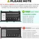 2 x 357F9 0GFJ6 Laptop Battery for Dell 15 7000 7559 7567 7566 7759 7557 5577 INS15PD Series P57F P57F003 P65F P65F001 71JF4 0GFJ6 071JF4 Gaming 15 7559 i7559 i7559-5012GRY 7557 i7557 i5577-7342blk-pus