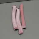 Luckybear Jumbo Heatless Hair Curler, 3pcs Pink Satin Flexi Rods - Heatless Curls, Soft Velvet Overnight Sleeping Curls Styling Tools for All Hair Types