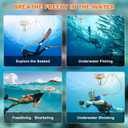 Scuba Diving Ventilator System, Portable Tankless Lung Underwater Breathing Device with 50FT Long Tube, High-Flow Rechargeable Air Compressor for Snorkeling, Recreational Diving & Fishing