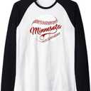 Baseball Minnesota Team Love Twin City National Pastime Men Raglan Baseball Tee XL
