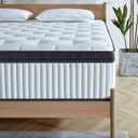 Queen Mattress, 12 Inch Queen Size Hybrid Mattress in a Box with Memory Foam and Individually Pocketed Spring, Motion Isolation, Pressure Relief, Medium Firmness, CertiPUR-US Certified