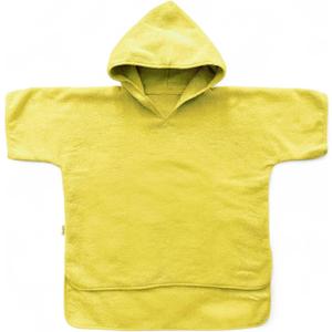 Hooded Poncho Towel for Toddler Boy & Girl - 100% Soft Organic Cotton, Absorbent, Breathable, Lightweight. Ideal for Bath, Pool, Beach 2-3T (Yellow, 2-3T)
