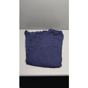 Dark navy blue straight leg linin baggy pants (L)
