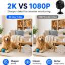 ELEFOCUS 2K Hidden Camera, Mini Spy Camera Wireless for Home Security, Small Indoor Nanny Cam with Night Vision & Motion Detection, Secret WiFi Camera for Pet/Baby, Camaras Espias Ocultas