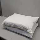 BHZ Goose Down Feather Pillows Queen Size Set of 2, Hotel Collection Bed Pillows for Sleeping Medium Firm Soft Support Pillow for Side and Back Sleepers with 100% Cotton Fabric (White)