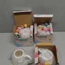 4 Set Christmas Tree Mug Paint Your Own Mug Craft Kit with Paints and Brush Ceramic Christmas Coffee Mugs DIY for Adults Xmas Festive Holiday Gift