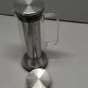 LHS Cold Brew Coffee Maker 2 in 1 Iced Coffee Maker, Glass Pitcher with Lid- 1.2Liter / 40oz, Stainless Steel Filter Removable and BPA-Free Glass Carafe for Iced Coffee, Cold Brew Tea, Juice