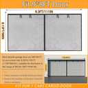 Garage Screen Doors, 9×8FT for 1 Car Garage, Heavy Duty Fiberglass | Durable Magnetic Retractable Hands Free Garage Door Screen with 4 Roll Up Straps, for Patio, Workshop, Home Gym & Sun Room